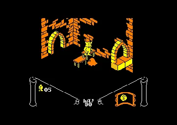 Knight Lore (UK) (1984) (Trainer) screen shot game playing